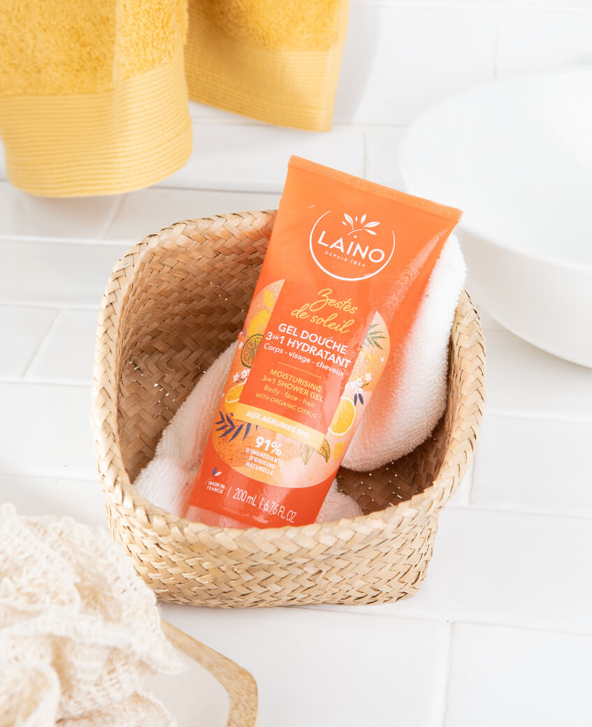 shampooing gel douche agrumes laino laboratoires bioligo