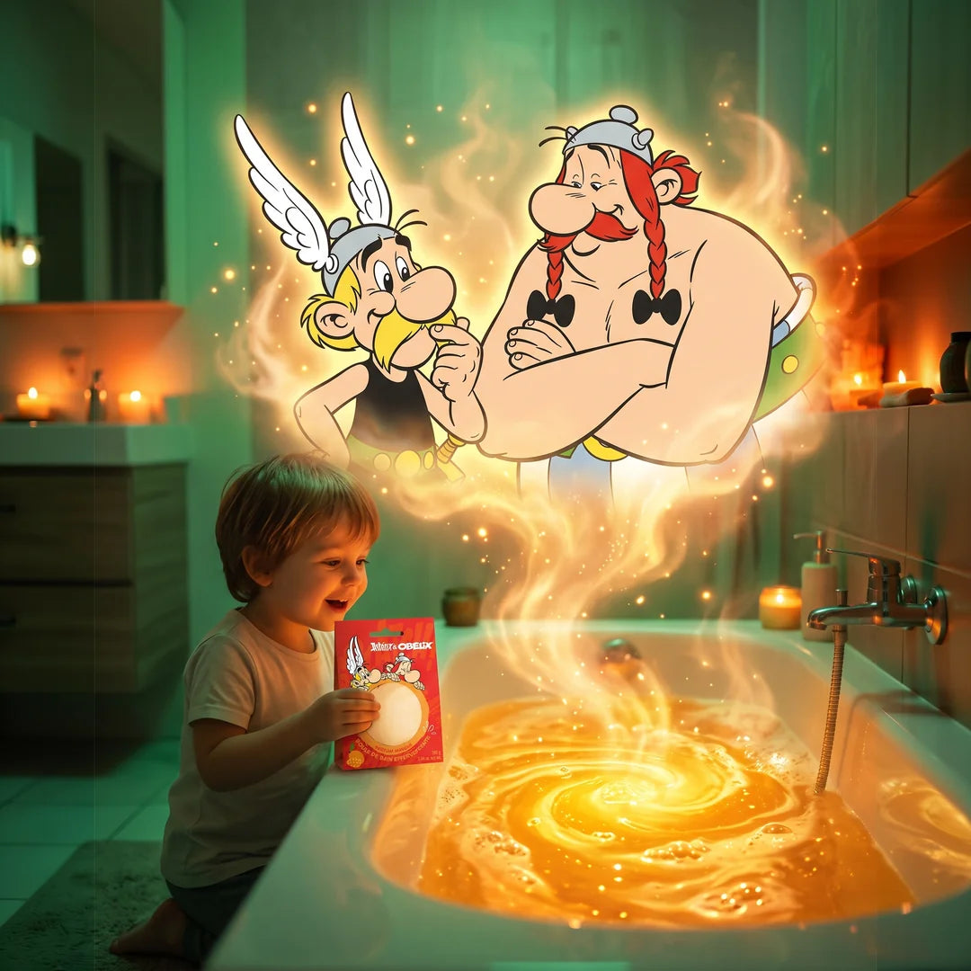 Boule de bain Astérix, parfum mangue