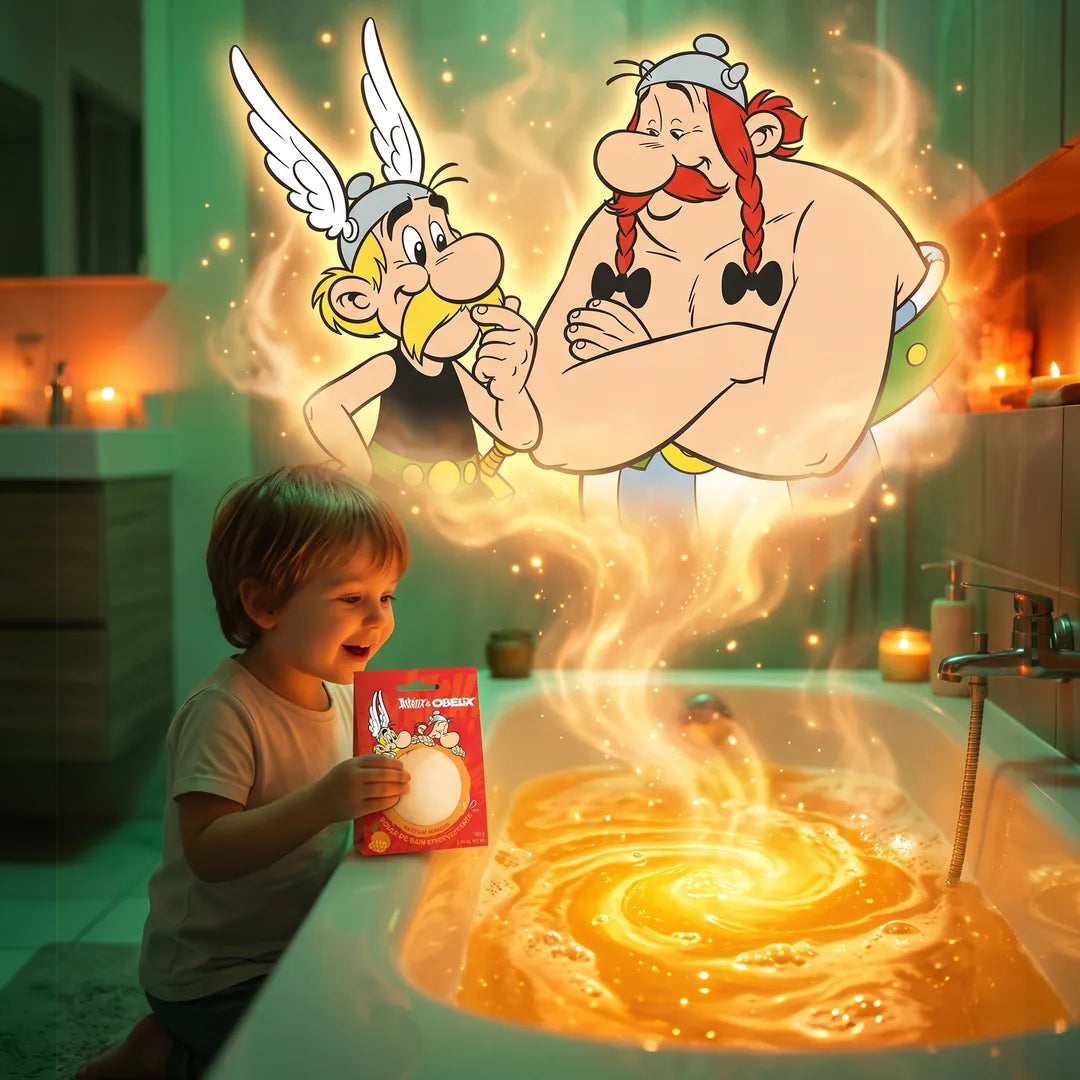 Boule de bain Astérix, parfum mangue