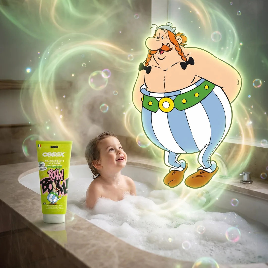 Gel-douche Poire, Obélix