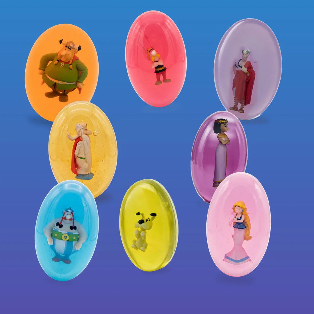 Pack Astérix, les 8 savons avec figurines