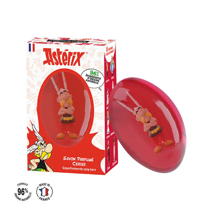 Savon, parfum cerise avec sa figurine Astérix