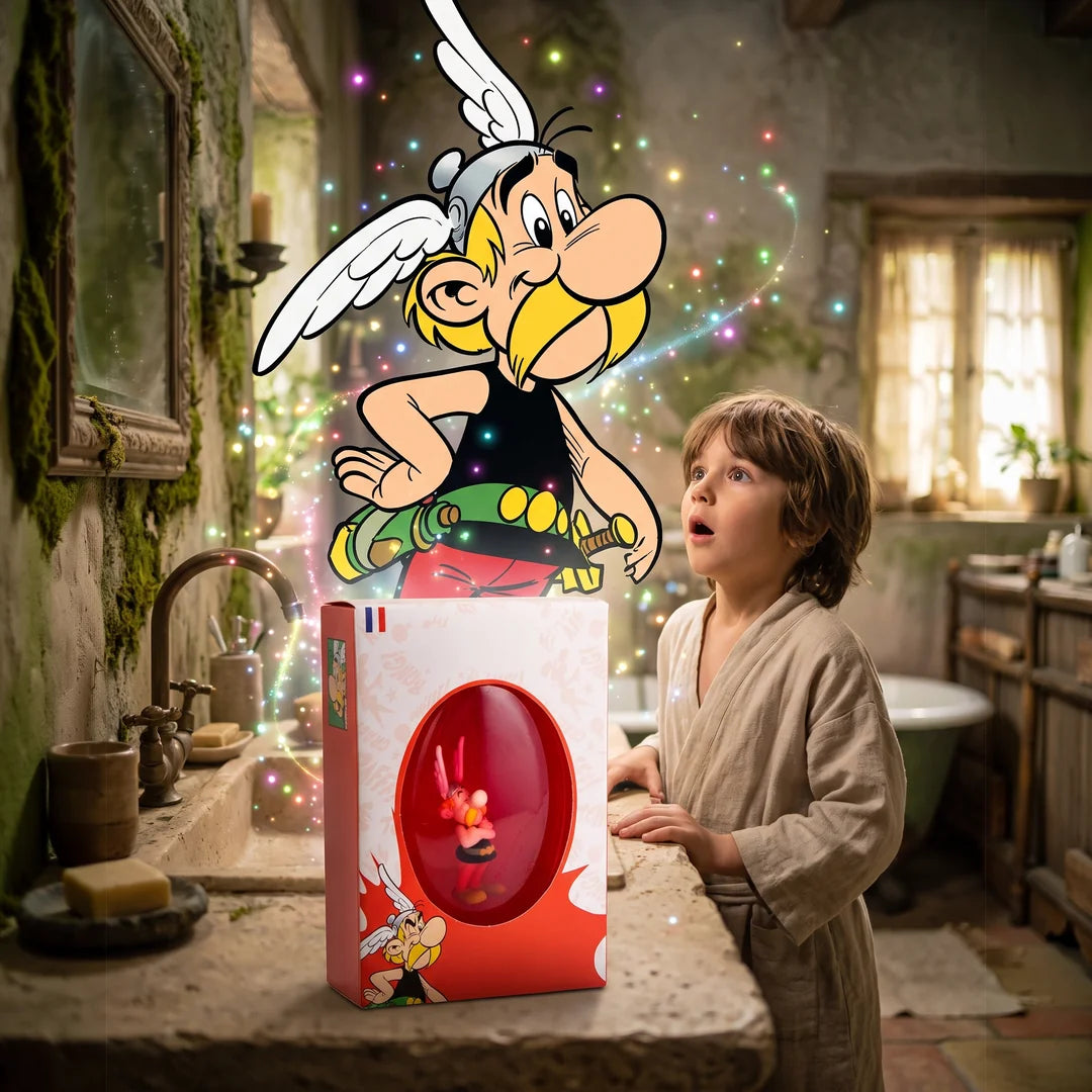 Savon, parfum cerise avec sa figurine Astérix