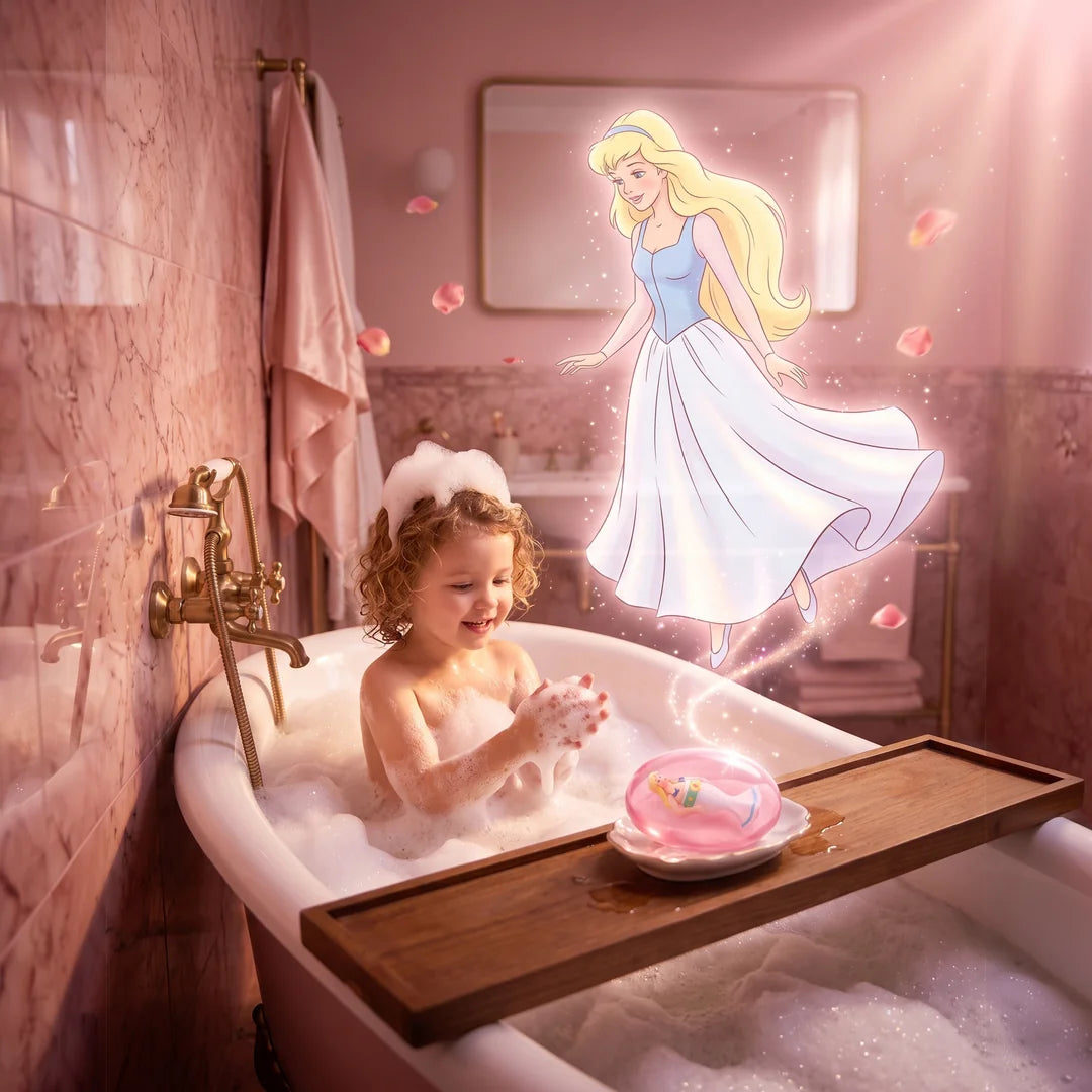 Savon, parfum rose avec sa figurine Falbala