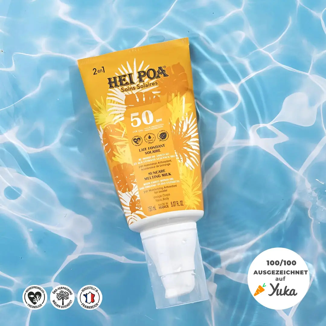 Hei Poa - Lait Fondant Solaire SPF50 au Monoï - Corps &amp; Visage