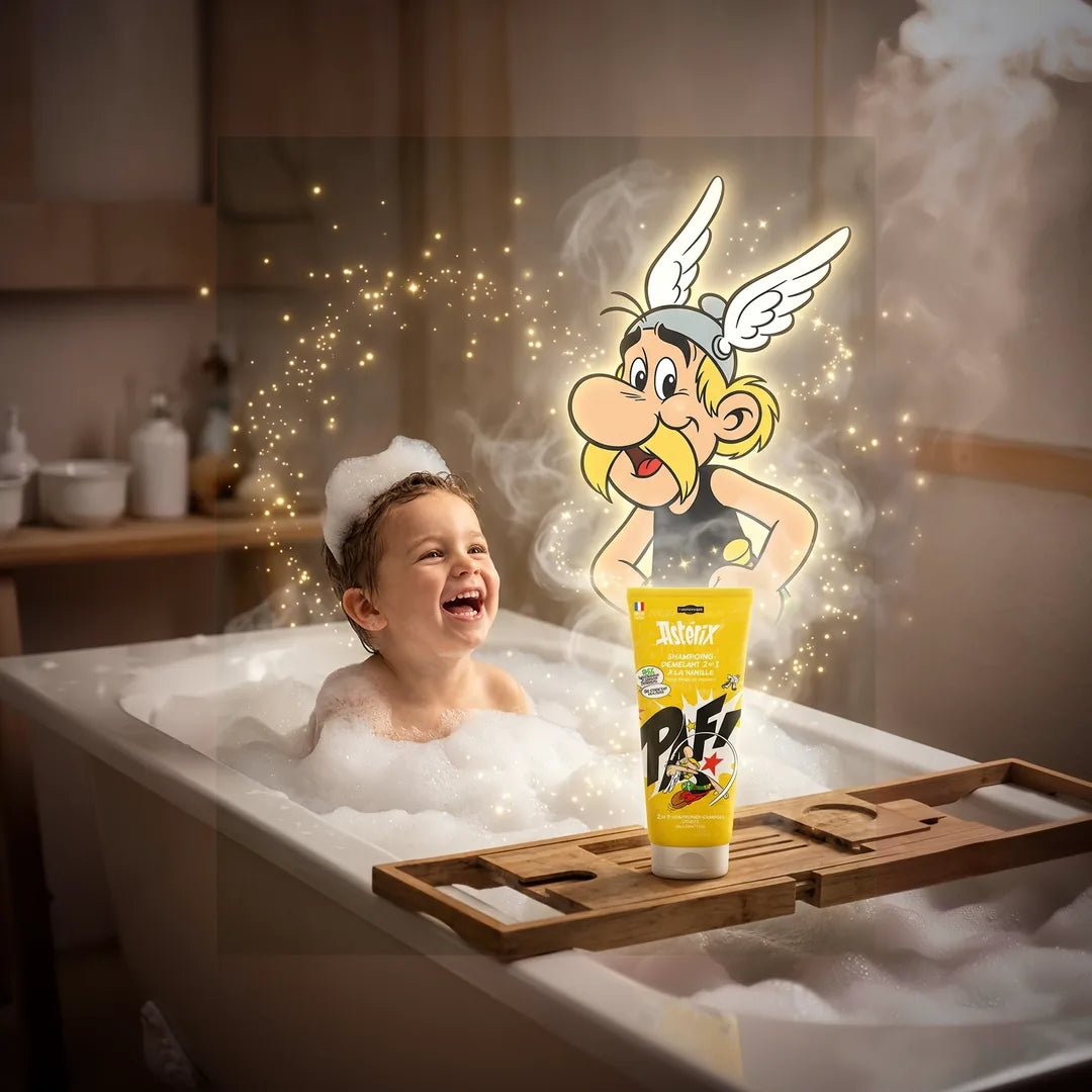 Shampoing démêlant Vanille, Astérix