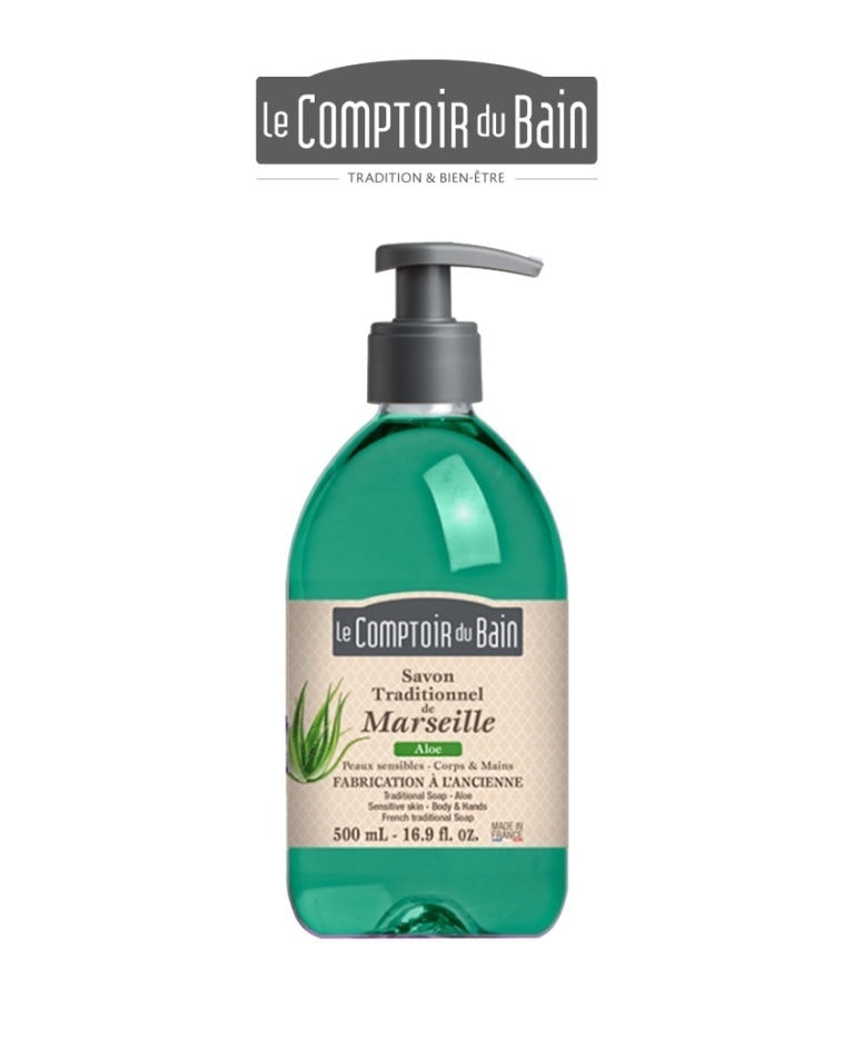 Savon de Marseille Liquide Aloe Vera 500ml Comptoir du Bain Laboratoires Bioligo