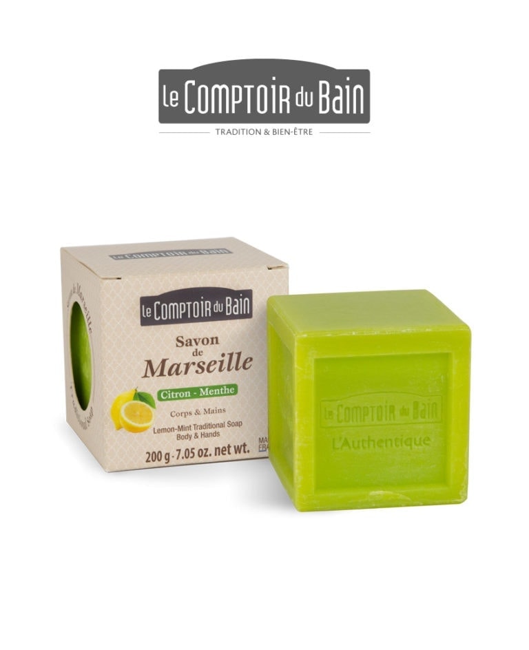 Savons Marseille Citron Menthe Comptoir du Bain Laboratoires Bioligo