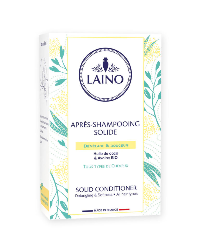 Après-Shampoing solide Coco/Avoine Laino Laboratoires Bioligo