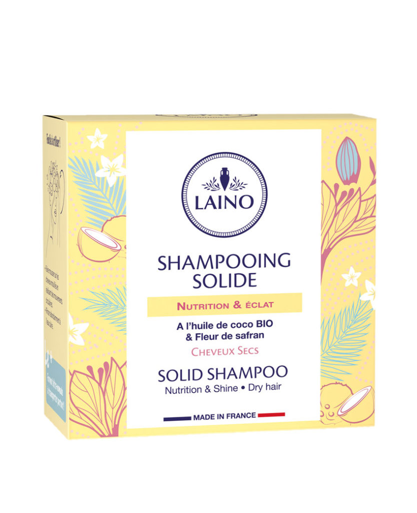 Shampoing solide Cheveux secs Coco/Safran Laino Laboratoires Bioligo