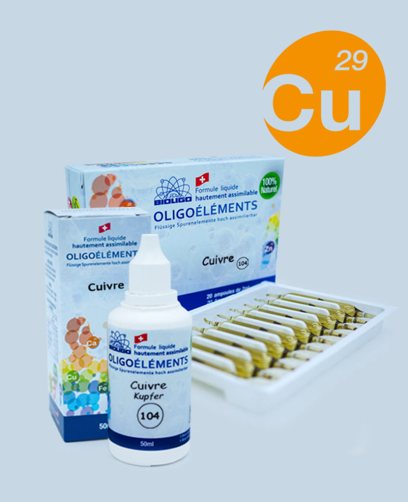 Cuivre Or Argent Oligo L Ment Directement Assimilable Laboratoires Bioligo