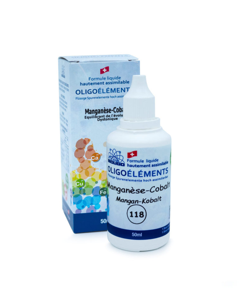 Manganèse cobalt flacon oligoélément unitaire Laboratoires Bioligo